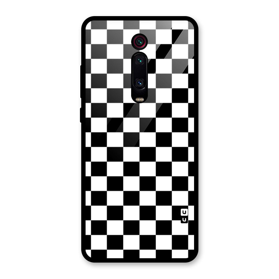 Classic Check Glass Back Case for Redmi K20 Pro