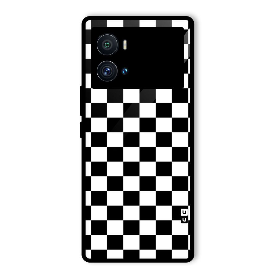 Classic Check Glass Back Case for Vivo iQOO 9 Pro