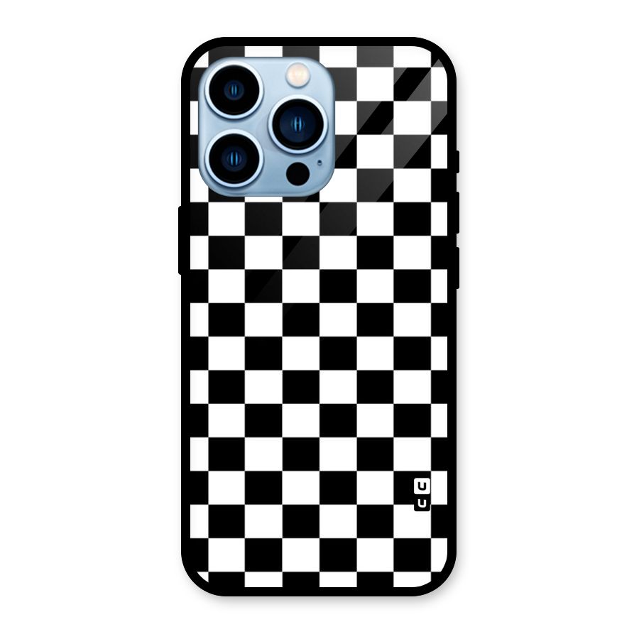 Classic Check Glass Back Case for iPhone 13 Pro