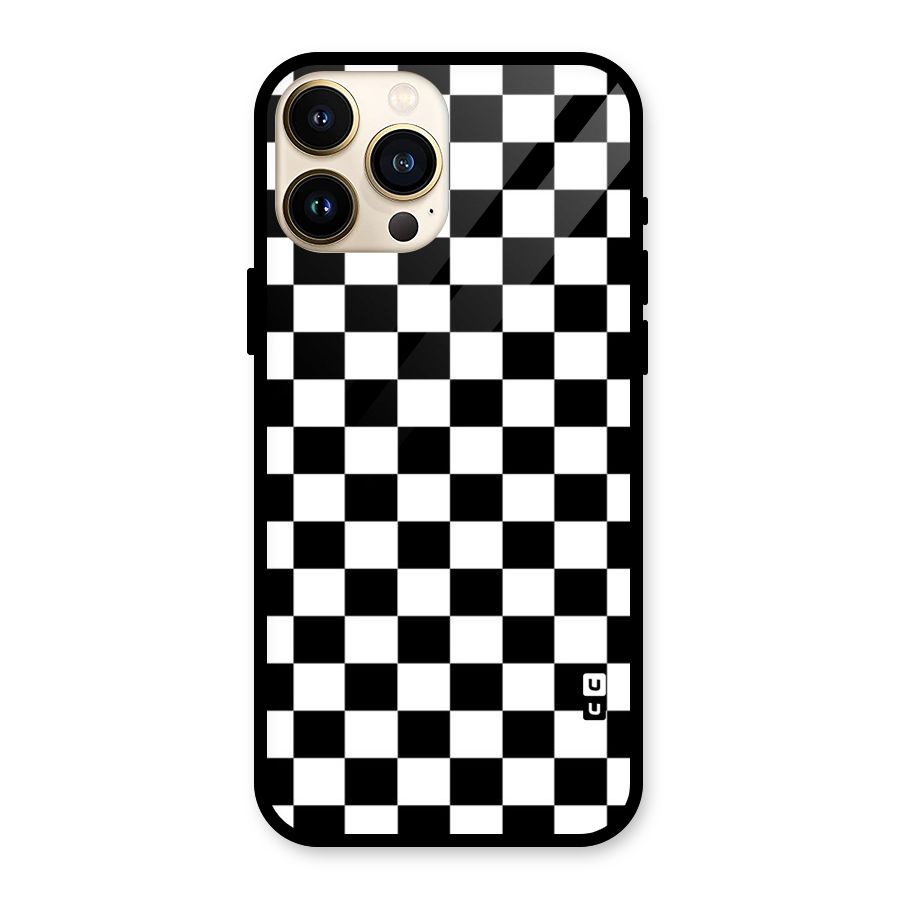 Classic Check Glass Back Case for iPhone 13 Pro Max