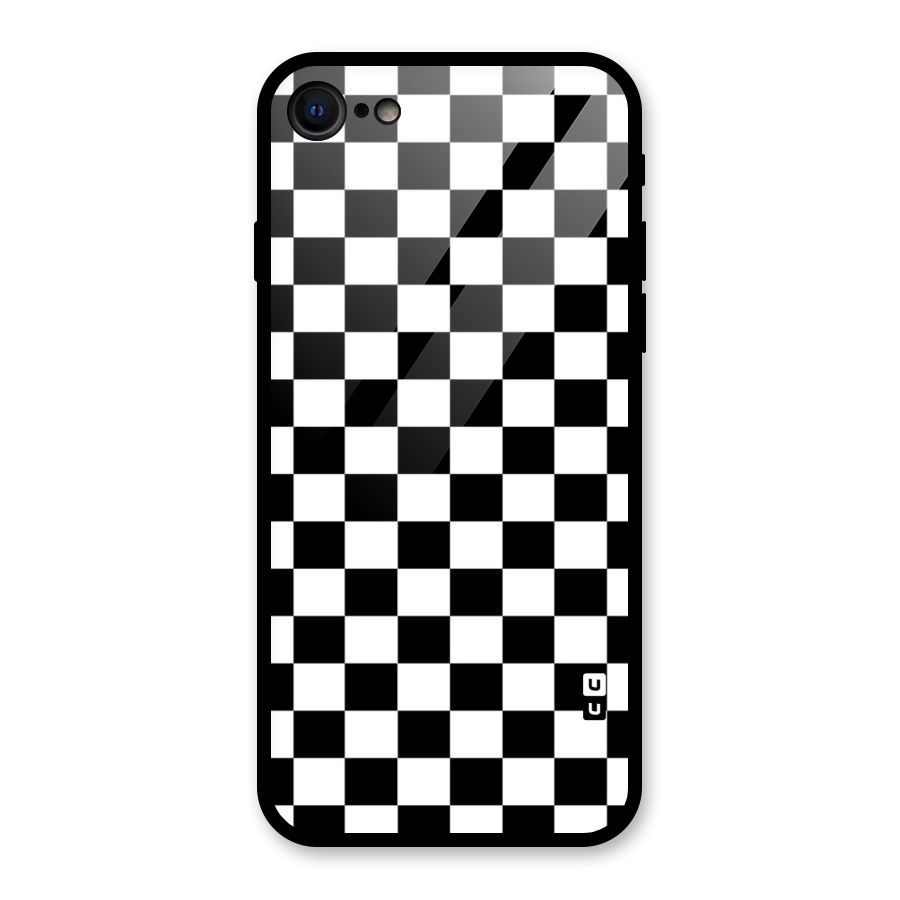 Classic Check Glass Back Case for iPhone SE 2022