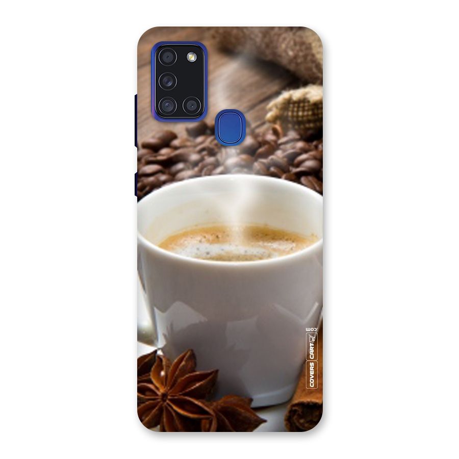 Classic Coffee Beans Back Case for Galaxy A21s