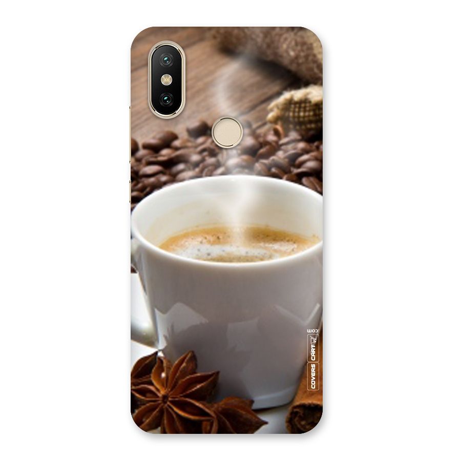 Classic Coffee Beans Back Case for Mi A2