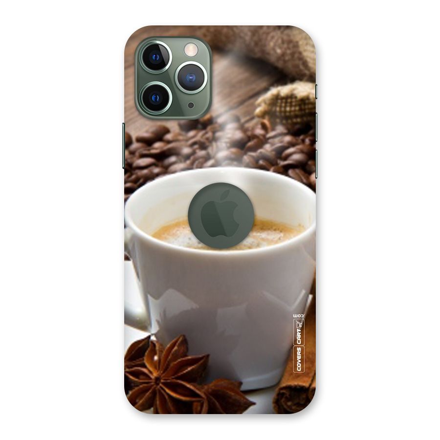 Classic Coffee Beans Back Case for iPhone 11 Pro Logo  Cut