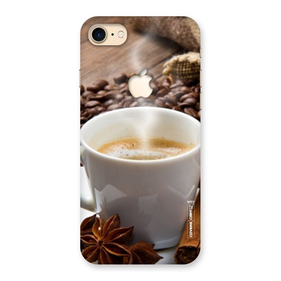 Classic Coffee Beans Back Case for iPhone 7 Apple Cut