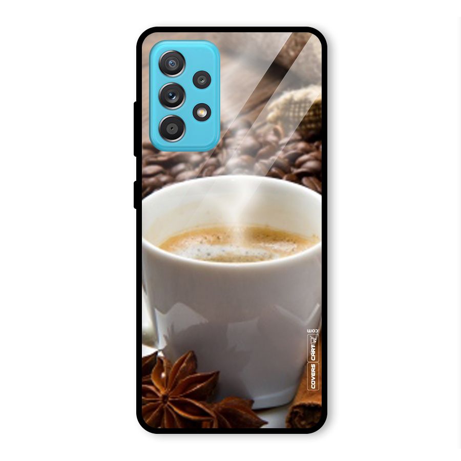 Classic Coffee Beans Glass Back Case for Galaxy A52