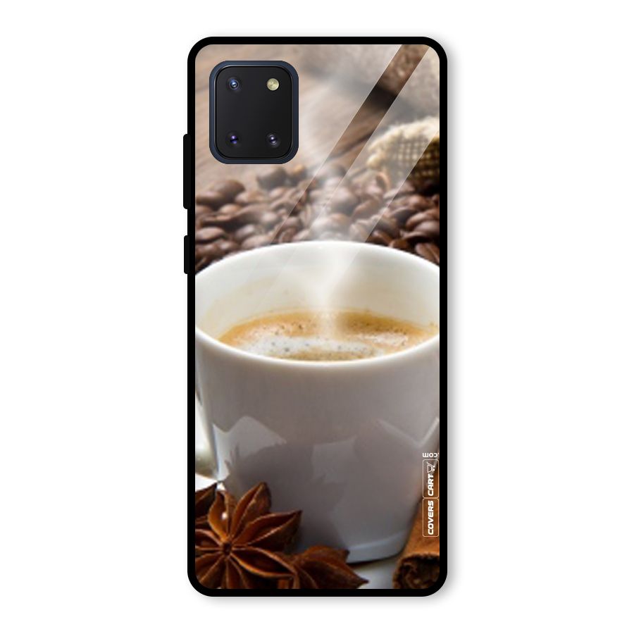 Classic Coffee Beans Glass Back Case for Galaxy Note 10 Lite