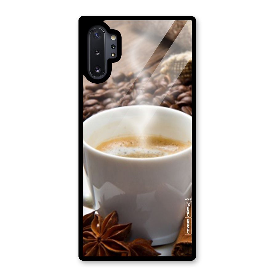 Classic Coffee Beans Glass Back Case for Galaxy Note 10 Plus