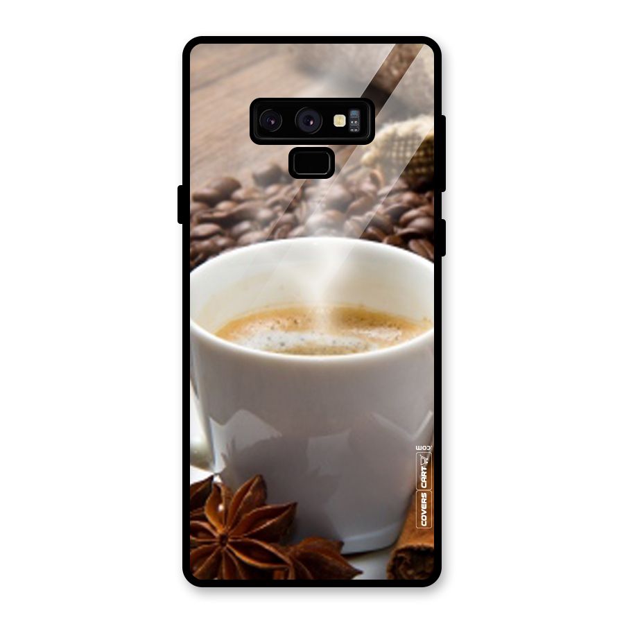 Classic Coffee Beans Glass Back Case for Galaxy Note 9