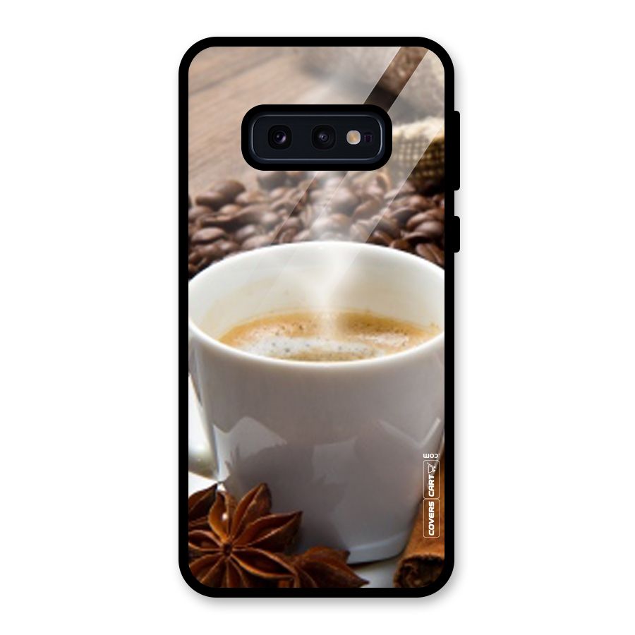 Classic Coffee Beans Glass Back Case for Galaxy S10e