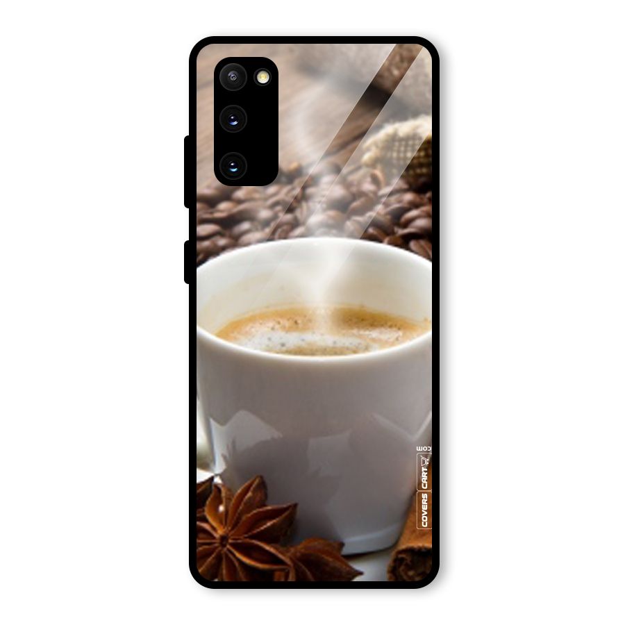 Classic Coffee Beans Glass Back Case for Galaxy S20 FE 5G