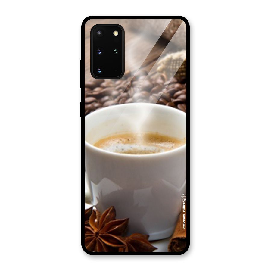 Classic Coffee Beans Glass Back Case for Galaxy S20 Plus