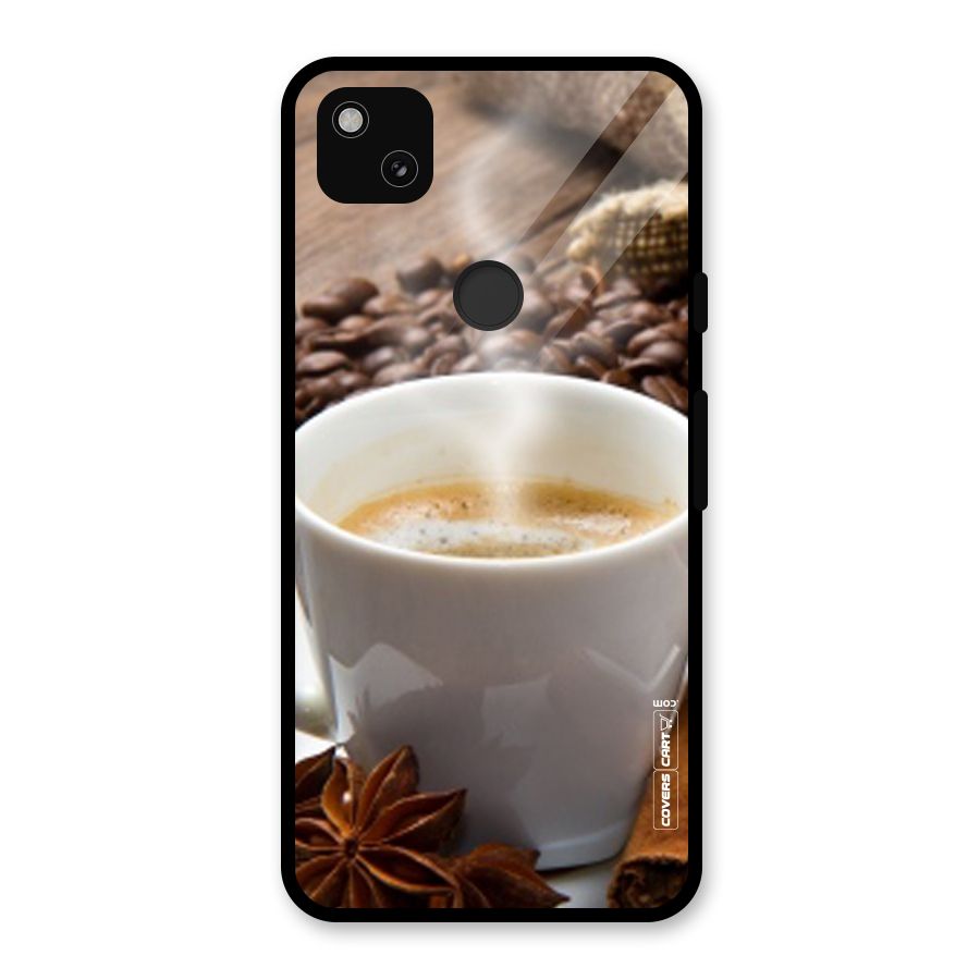 Classic Coffee Beans Glass Back Case for Google Pixel 4a