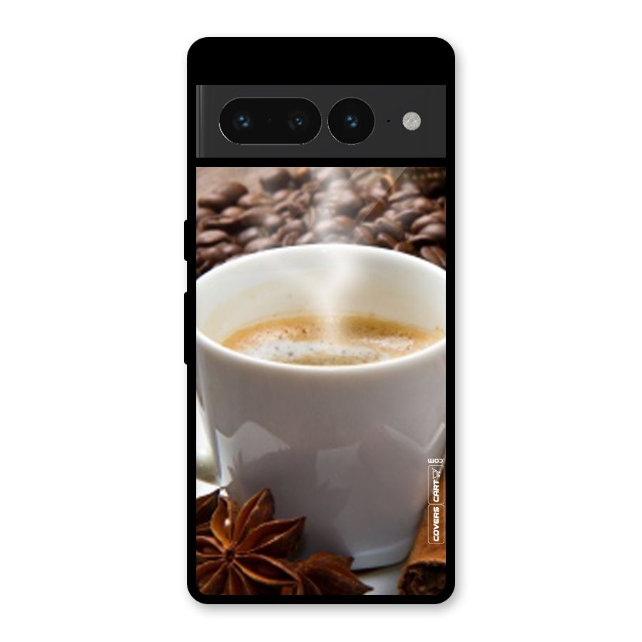 Classic Coffee Beans Glass Back Case for Google Pixel 7 Pro