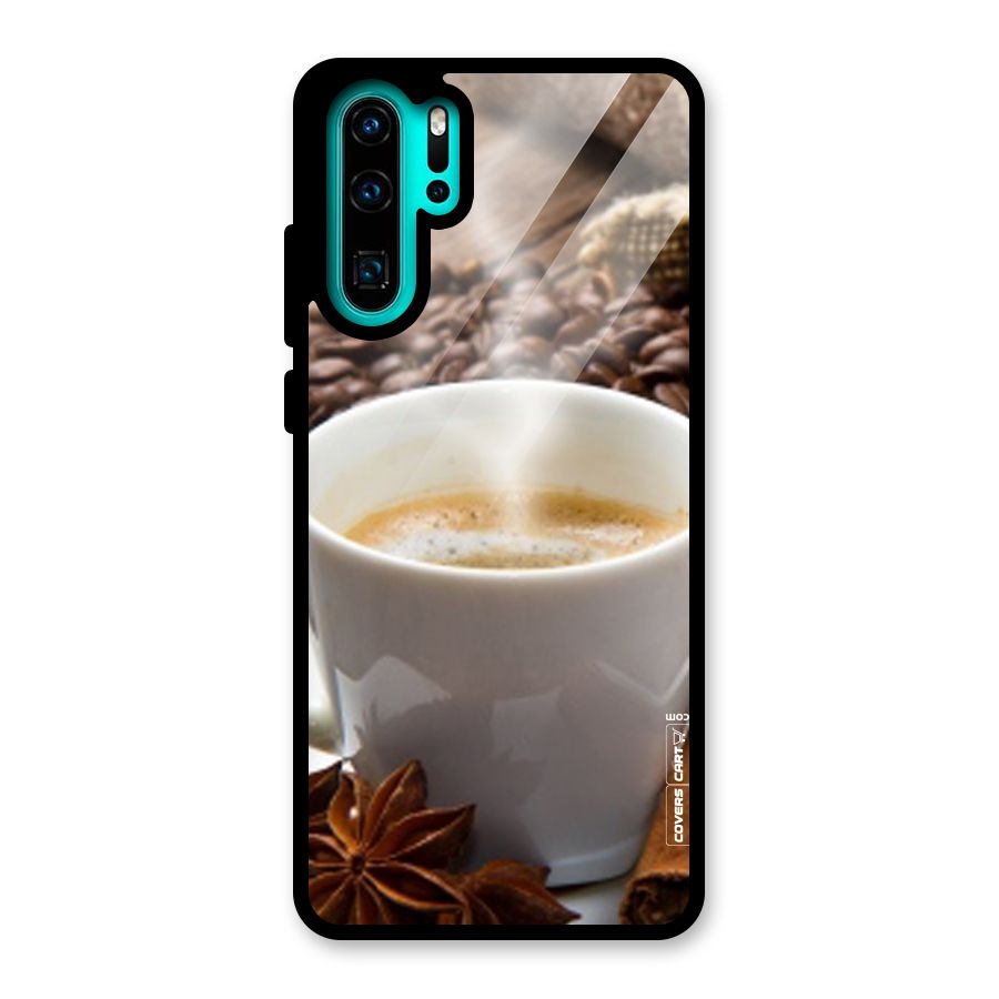 Classic Coffee Beans Glass Back Case for Huawei P30 Pro