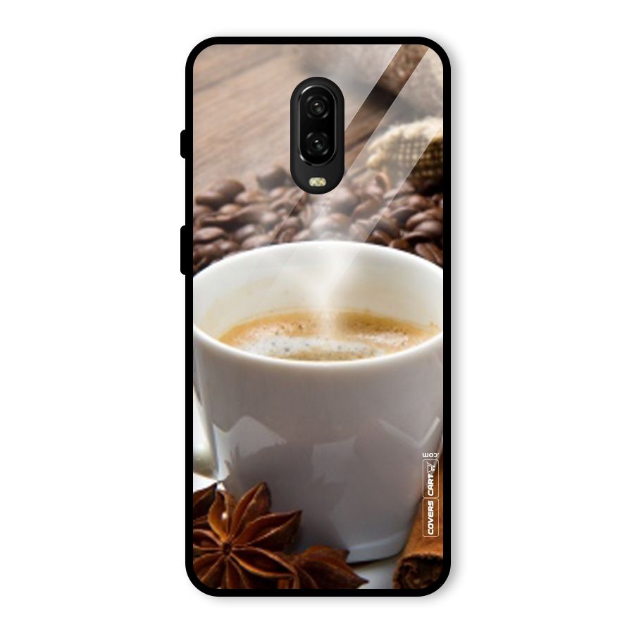 Classic Coffee Beans Glass Back Case for OnePlus 6T