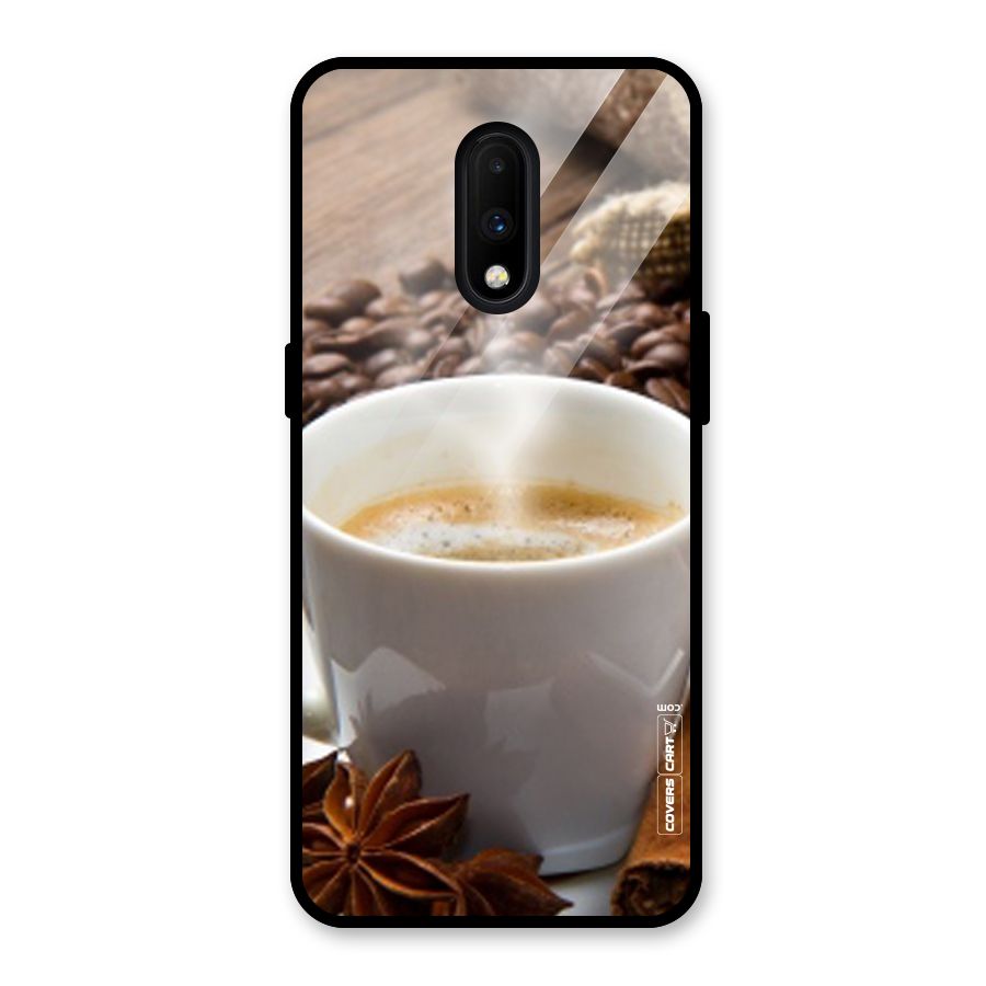 Classic Coffee Beans Glass Back Case for OnePlus 7