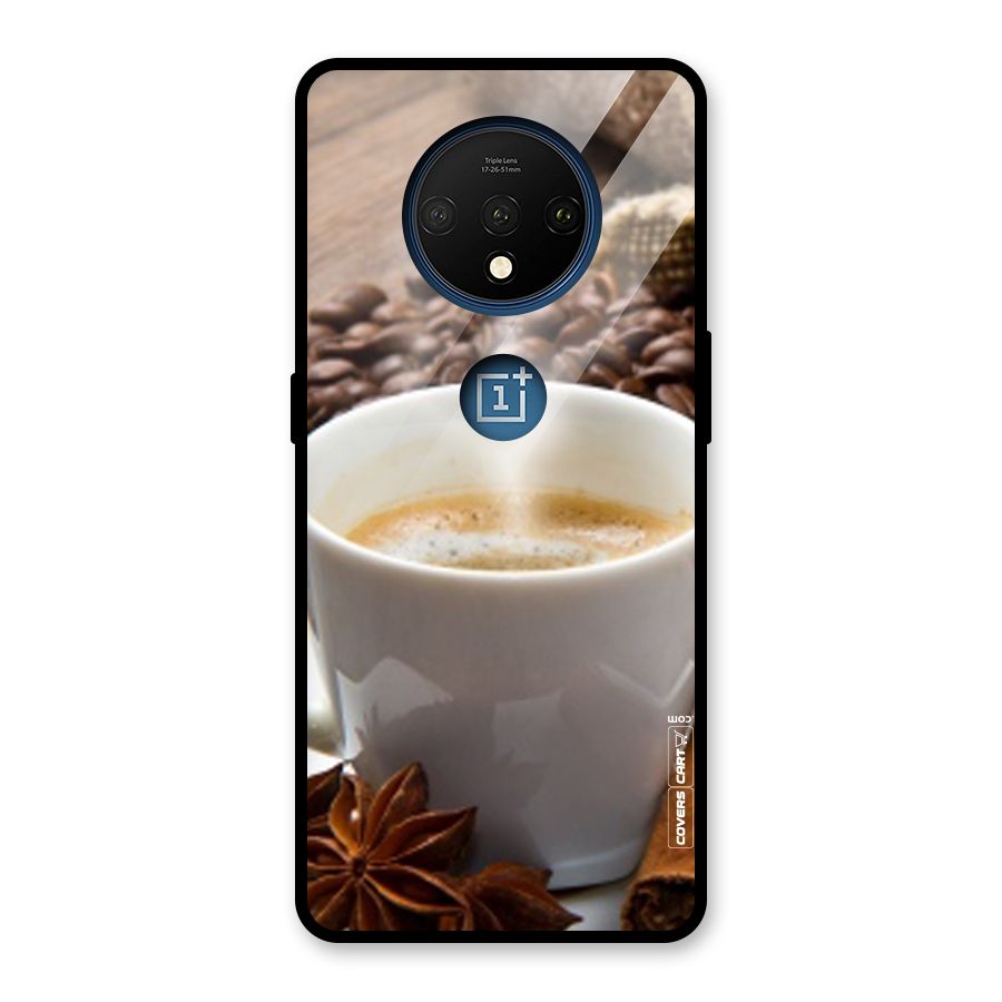 Classic Coffee Beans Glass Back Case for OnePlus 7T