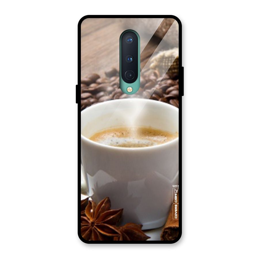 Classic Coffee Beans Glass Back Case for OnePlus 8