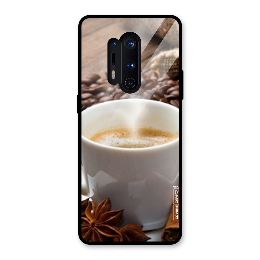 Classic Coffee Beans Glass Back Case for OnePlus 8 Pro