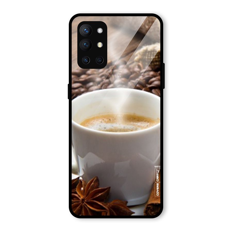Classic Coffee Beans Glass Back Case for OnePlus 9R