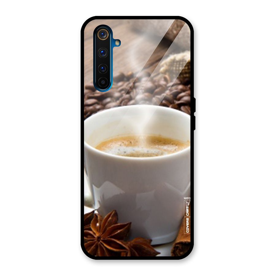Classic Coffee Beans Glass Back Case for Realme 6 Pro