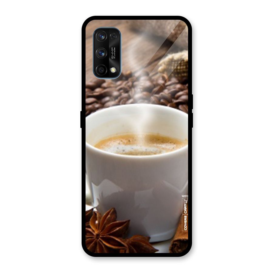 Classic Coffee Beans Glass Back Case for Realme 7 Pro