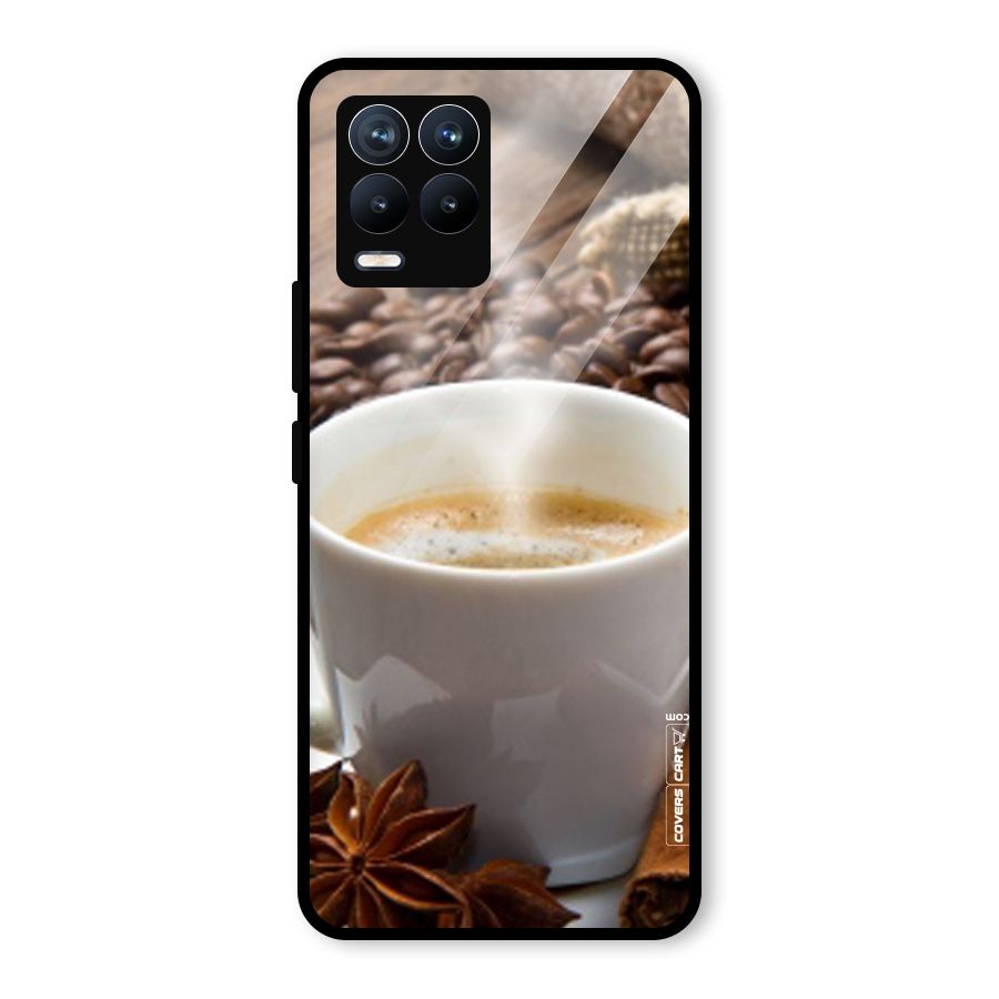 Classic Coffee Beans Glass Back Case for Realme 8 Pro