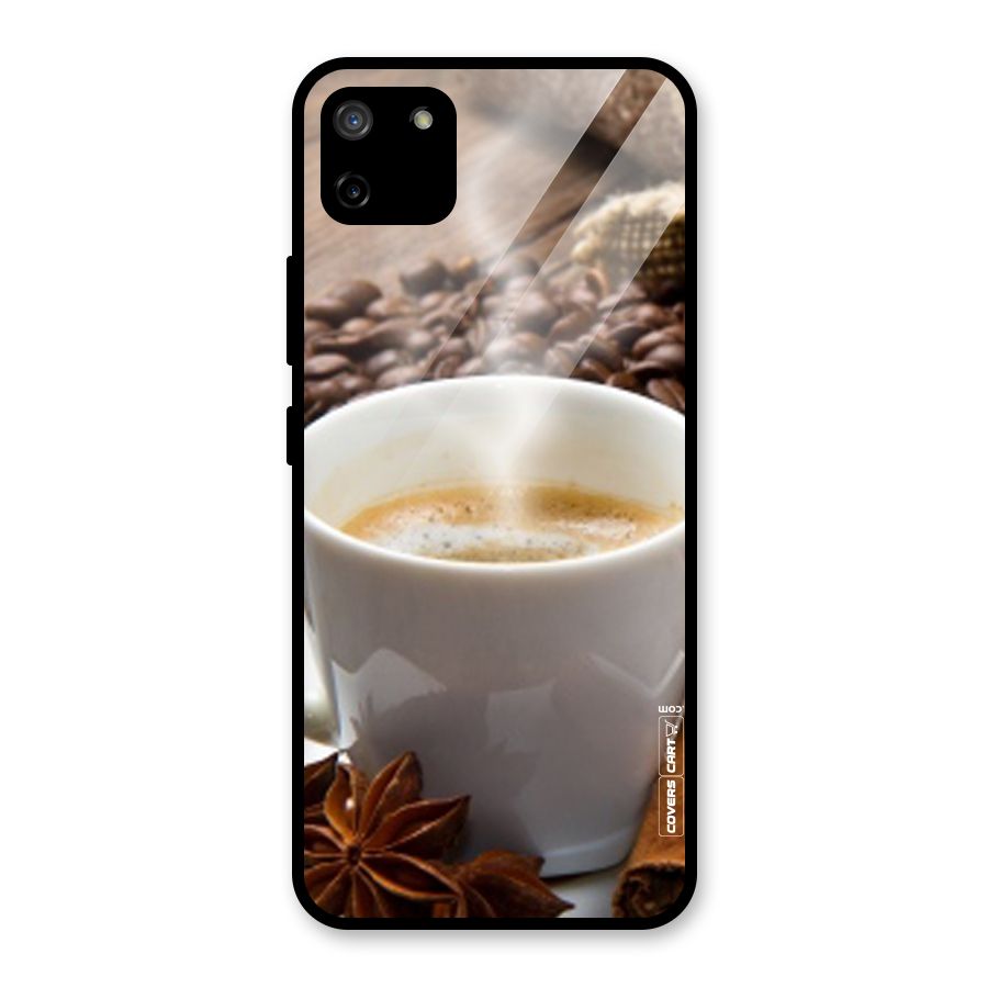 Classic Coffee Beans Glass Back Case for Realme C11