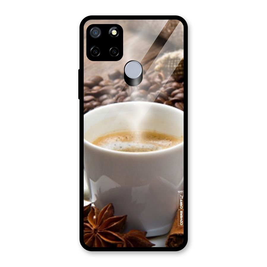 Classic Coffee Beans Glass Back Case for Realme C12
