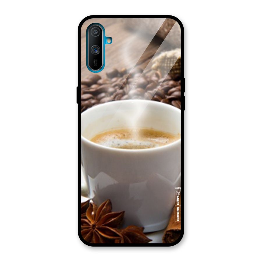 Classic Coffee Beans Glass Back Case for Realme C3
