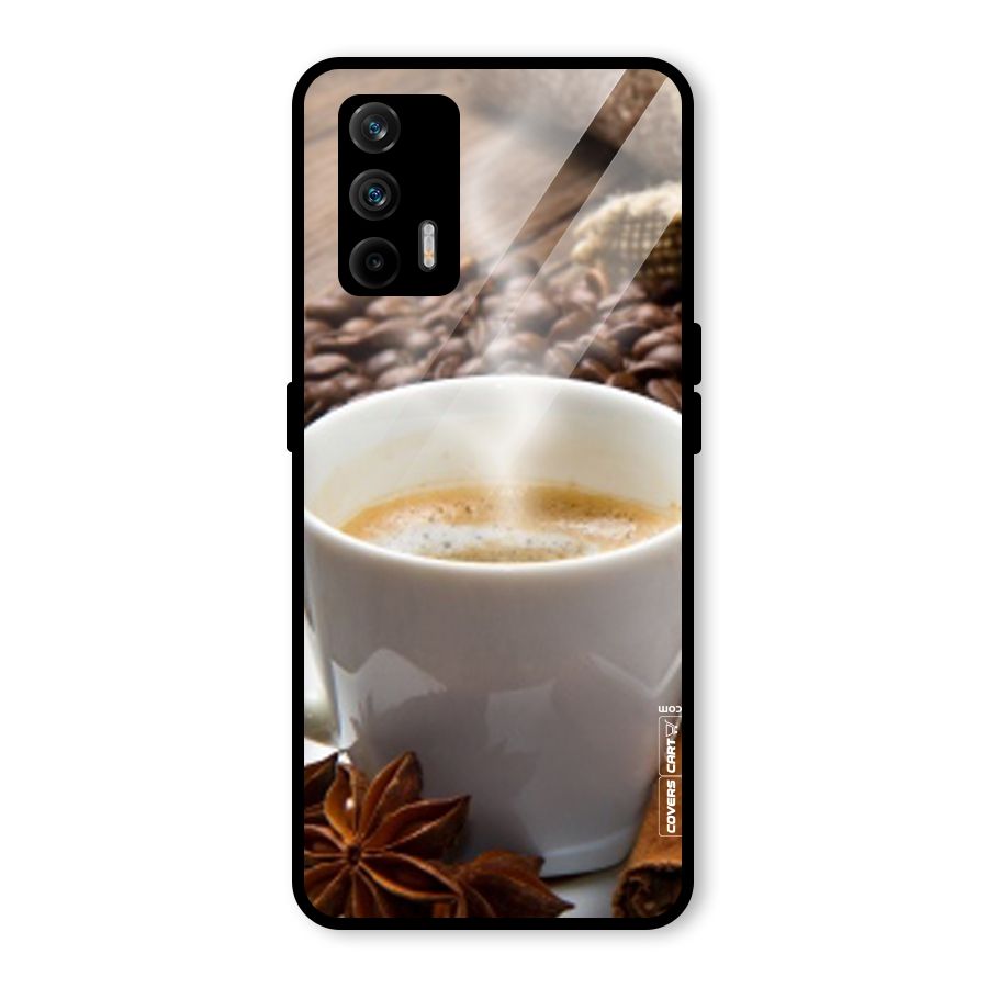Classic Coffee Beans Glass Back Case for Realme GT 5G