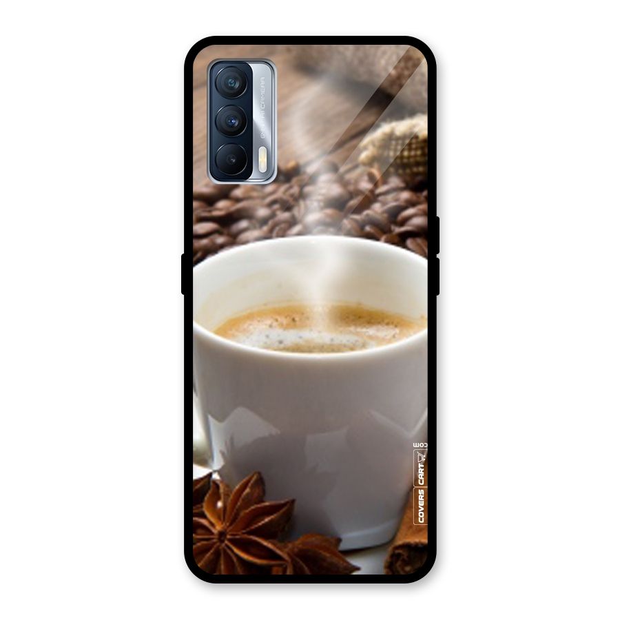 Classic Coffee Beans Glass Back Case for Realme X7