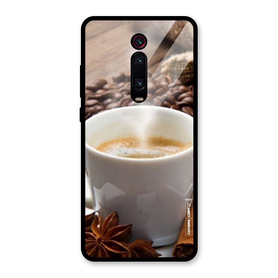 Classic Coffee Beans Glass Back Case for Redmi K20