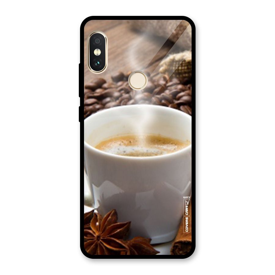 Classic Coffee Beans Glass Back Case for Redmi Note 5 Pro