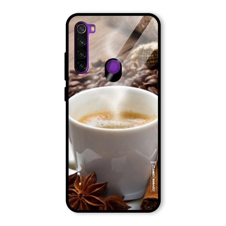 Classic Coffee Beans Glass Back Case for Redmi Note 8