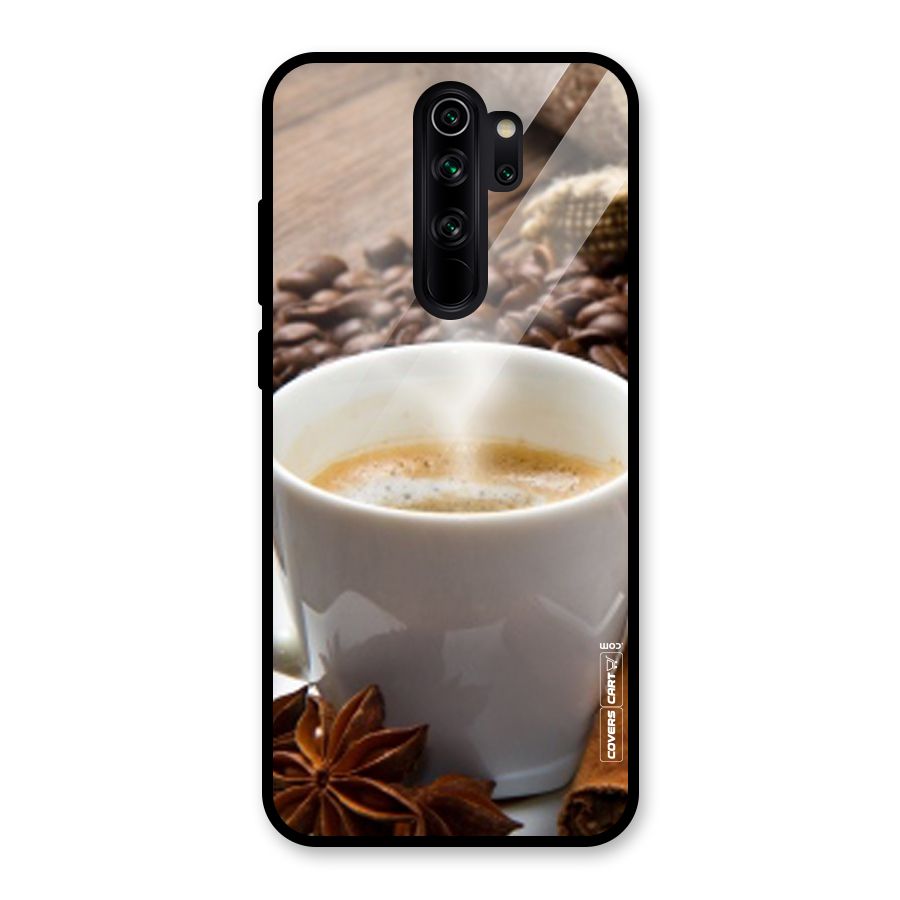 Classic Coffee Beans Glass Back Case for Redmi Note 8 Pro