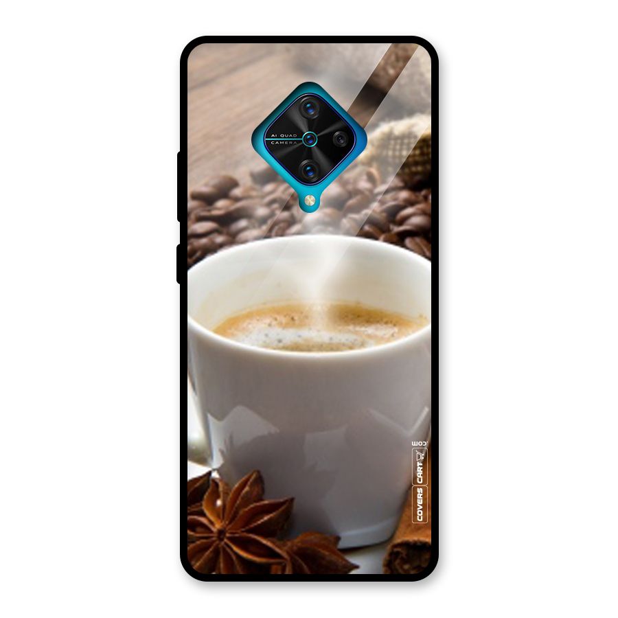Classic Coffee Beans Glass Back Case for Vivo S1 Pro