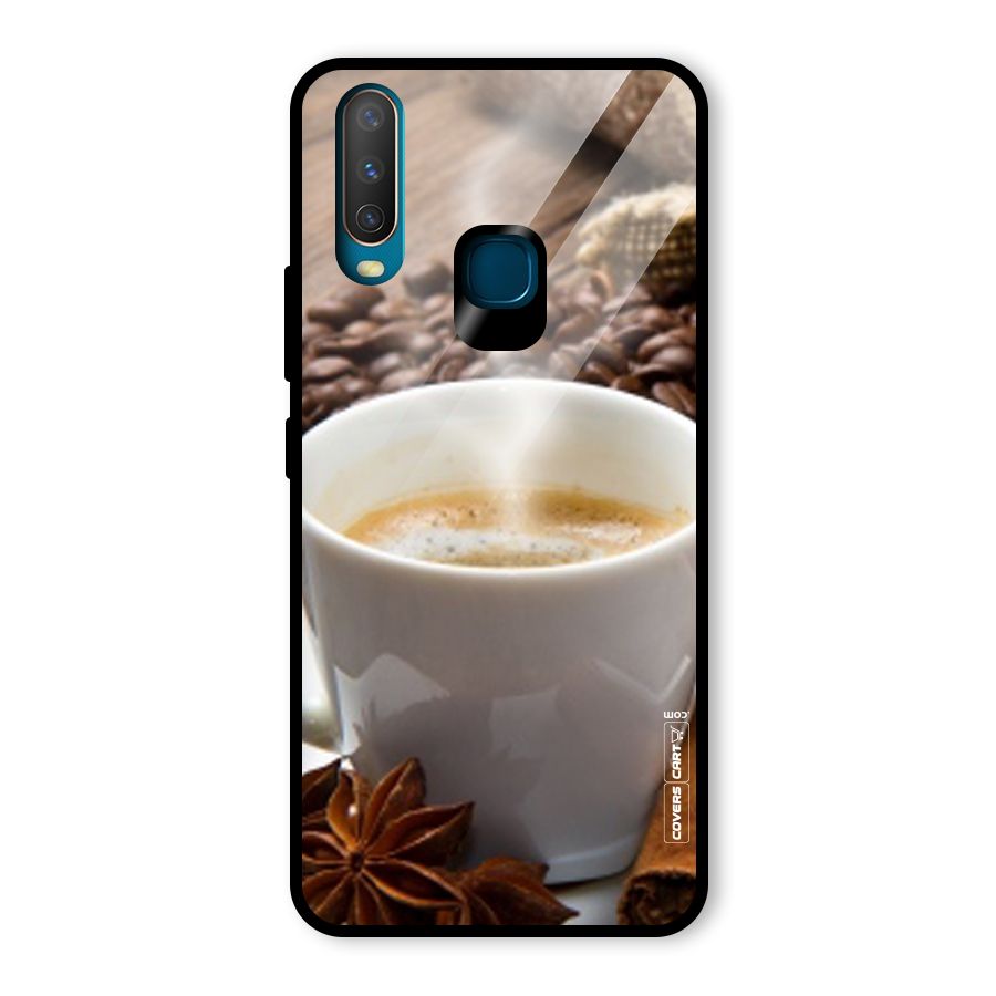 Classic Coffee Beans Glass Back Case for Vivo U10
