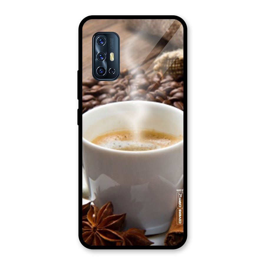 Classic Coffee Beans Glass Back Case for Vivo V17