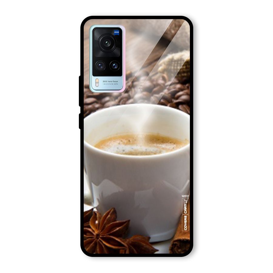 Classic Coffee Beans Glass Back Case for Vivo X60