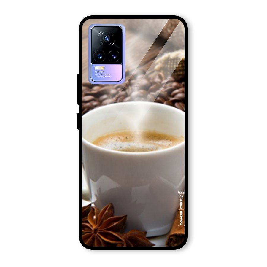 Classic Coffee Beans Glass Back Case for Vivo Y73