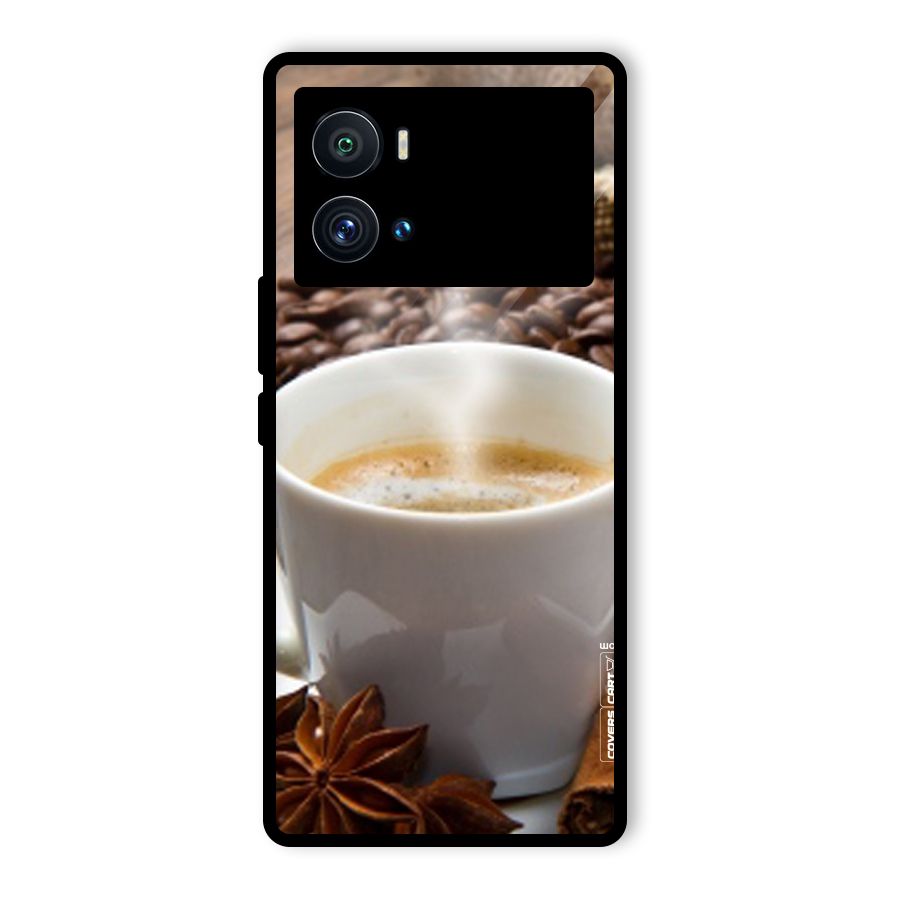 Classic Coffee Beans Glass Back Case for Vivo iQOO 9 Pro