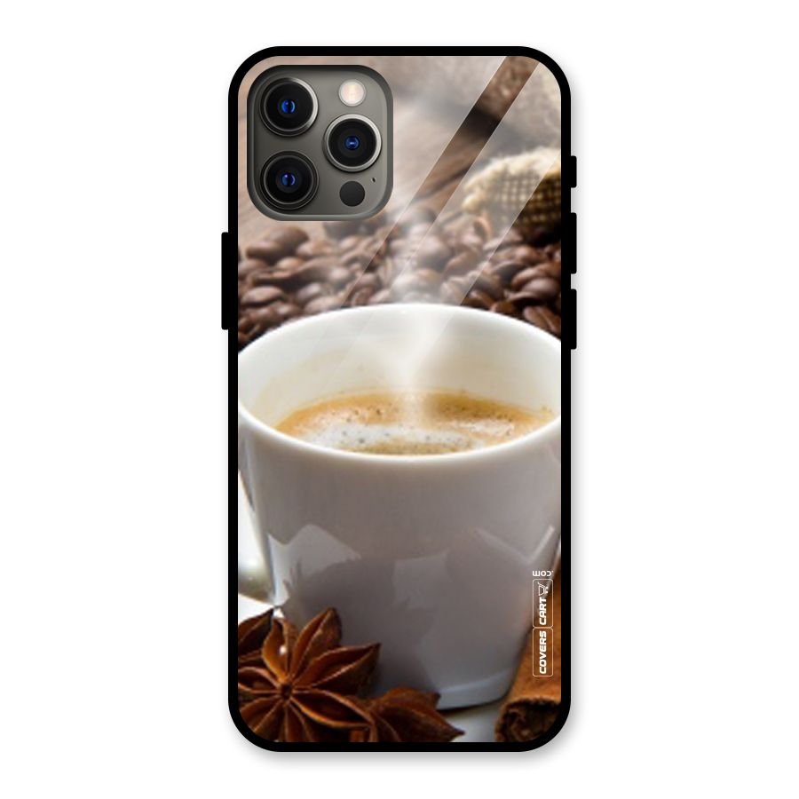 Classic Coffee Beans Glass Back Case for iPhone 12 Pro Max