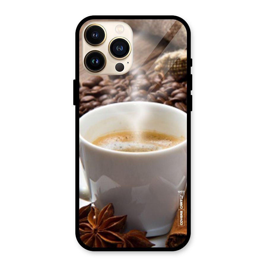 Classic Coffee Beans Glass Back Case for iPhone 13 Pro Max