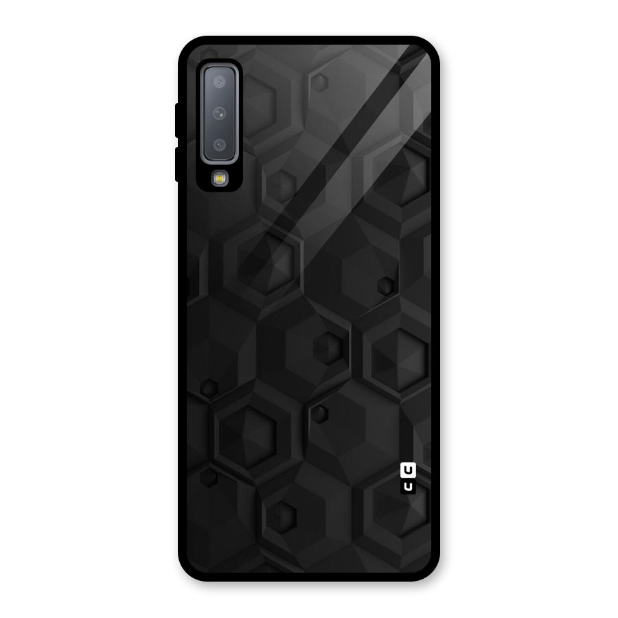 Classic Hexa Glass Back Case for Galaxy A7 (2018)