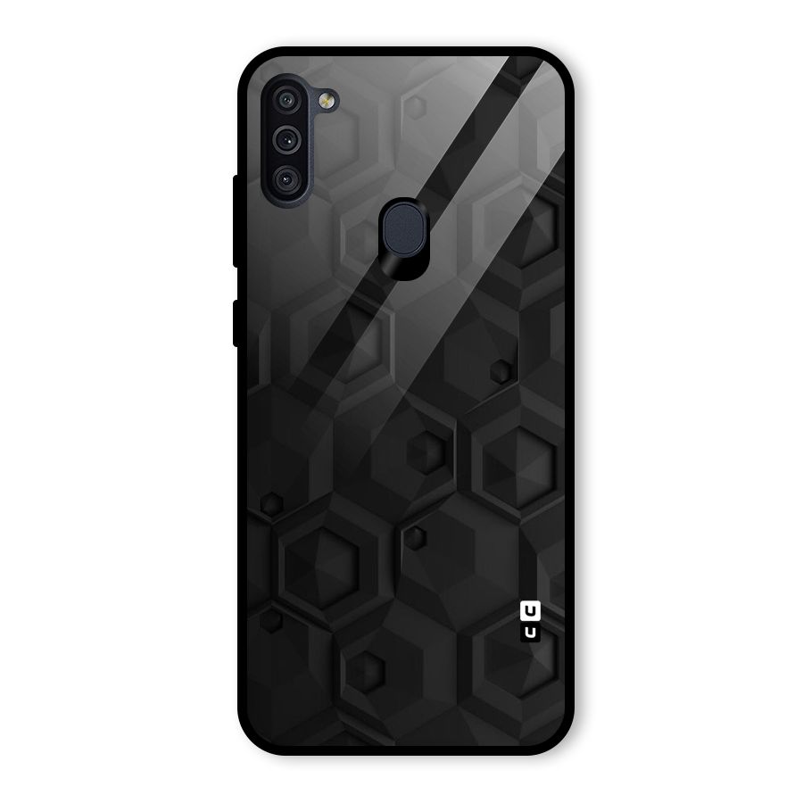 Classic Hexa Glass Back Case for Galaxy M11