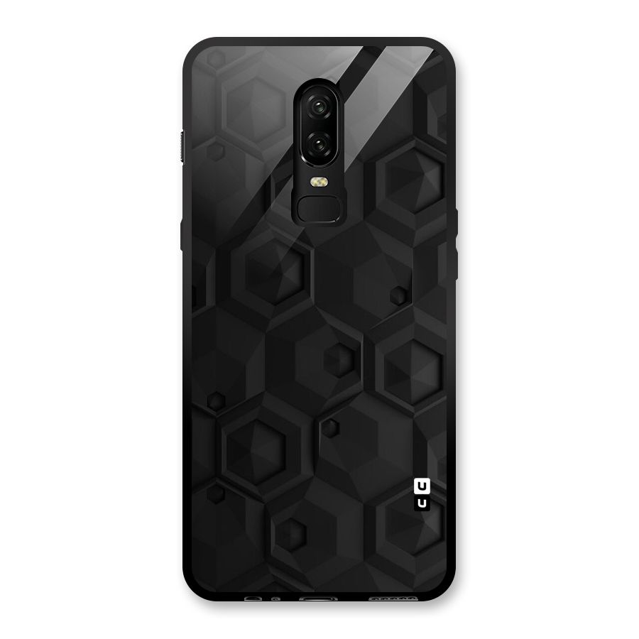Classic Hexa Glass Back Case for OnePlus 6