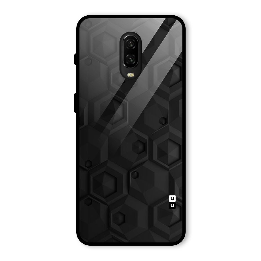 Classic Hexa Glass Back Case for OnePlus 6T