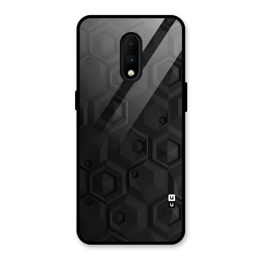 Classic Hexa Glass Back Case for OnePlus 7